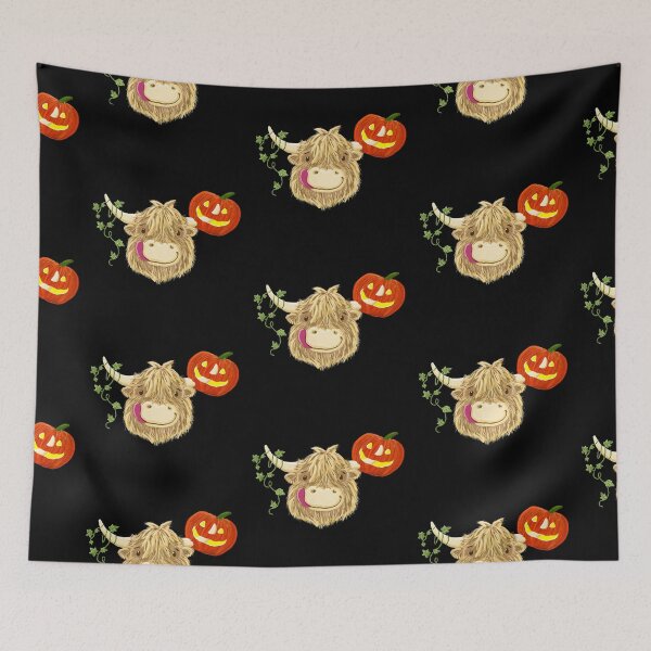 Item preview, Wee Hamish Highland Cow Loves Halloween designed and sold by brodyquixote.