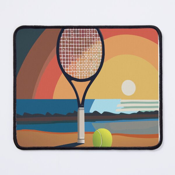 Item preview, Tennis Racket on the Beach designed and sold by BigCityTennis.