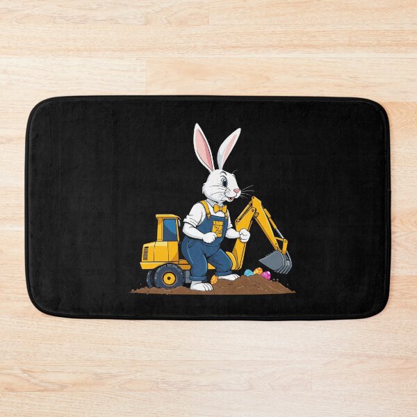 Item preview, Easter bunny excavator driver Easter eggs excavating funny designed and sold by LuminOrb.