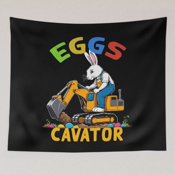 Item preview, Funny Easter saying Easter bunny excavator driver designed and sold by LuminOrb.