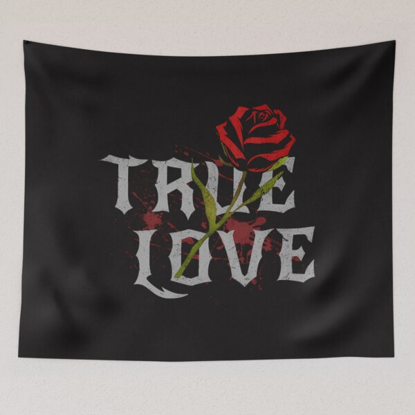Item preview, True Love Rose Gothic Rock T-Shirt designed and sold by ShanaNolazcoca.