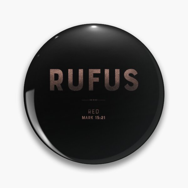 Item preview, Rufus | Mark 15 21 | Red | Christian Name with Biblical Meaning | Christian Name Collection designed and sold by Blessed Be Your Name.