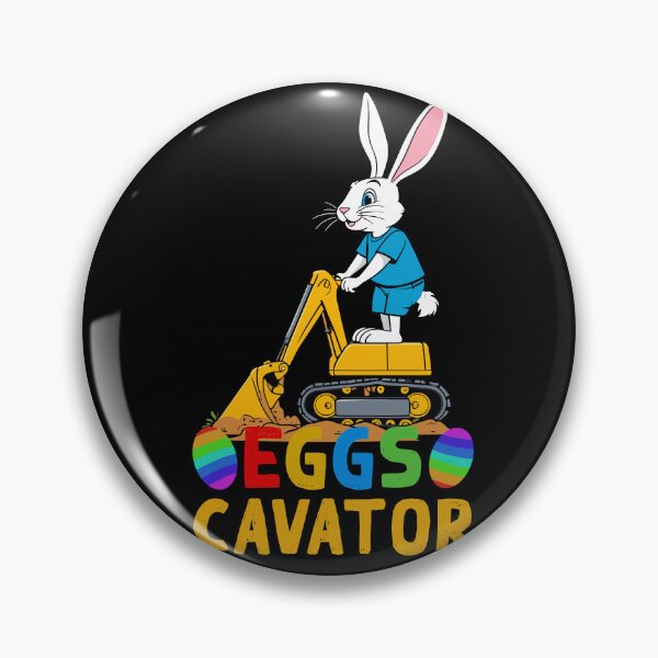 Item preview, Funny Easter saying Easter bunny excavator driver designed and sold by LuminOrb.