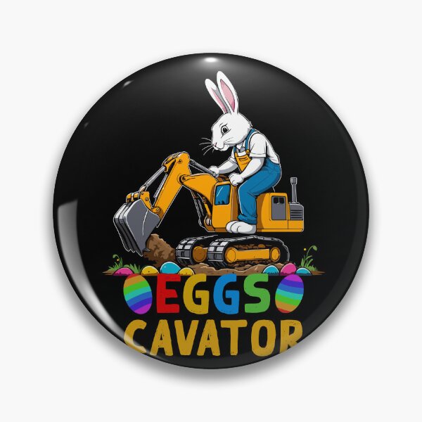 Item preview, Funny Easter saying Easter bunny excavator driver designed and sold by LuminOrb.