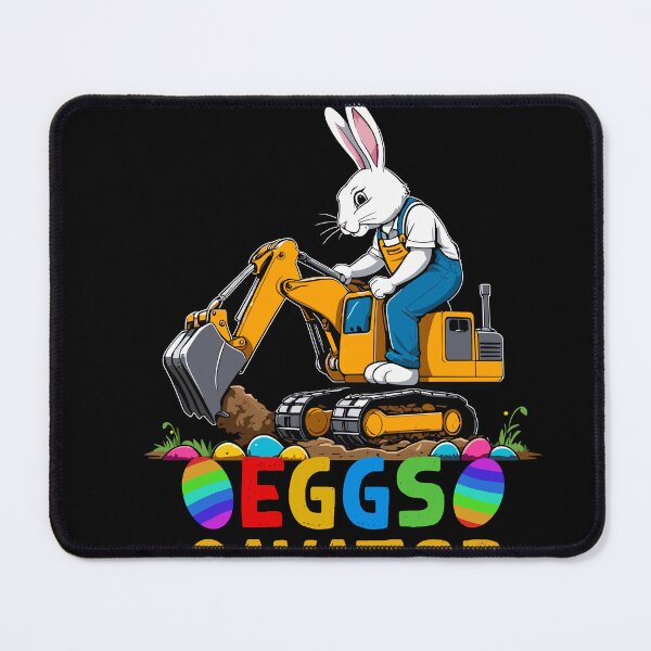 Item preview, Funny Easter saying Easter bunny excavator driver designed and sold by LuminOrb.