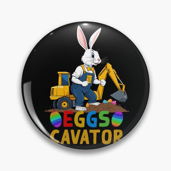 Item preview, Funny Easter saying Easter bunny excavator driver designed and sold by LuminOrb.