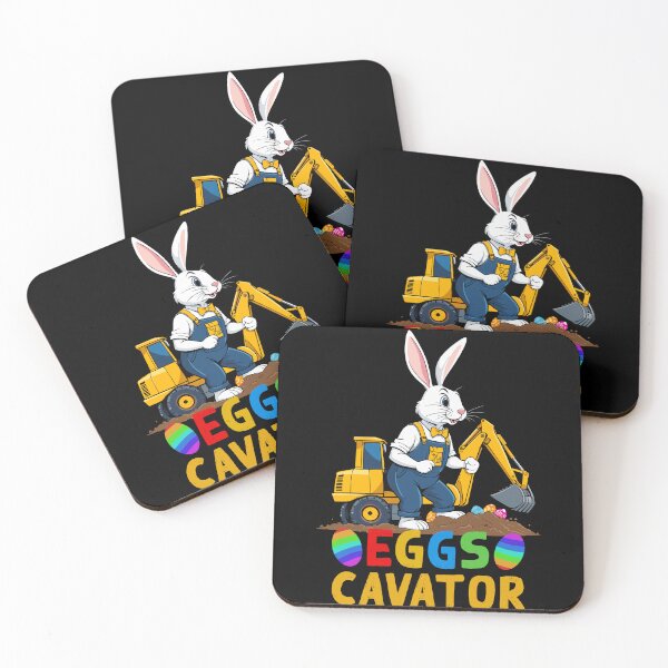 Item preview, Funny Easter saying Easter bunny excavator driver designed and sold by LuminOrb.