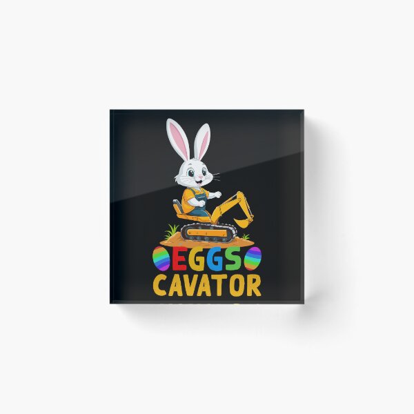 Item preview, Funny Easter saying Easter bunny excavator driver designed and sold by LuminOrb.