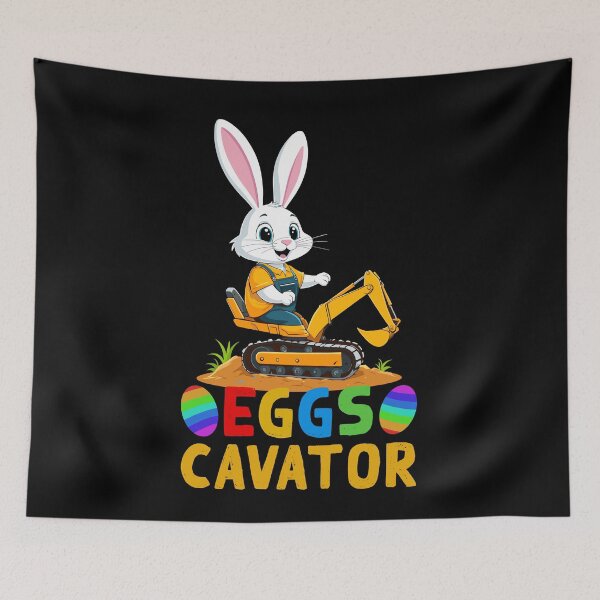Item preview, Funny Easter saying Easter bunny excavator driver designed and sold by LuminOrb.