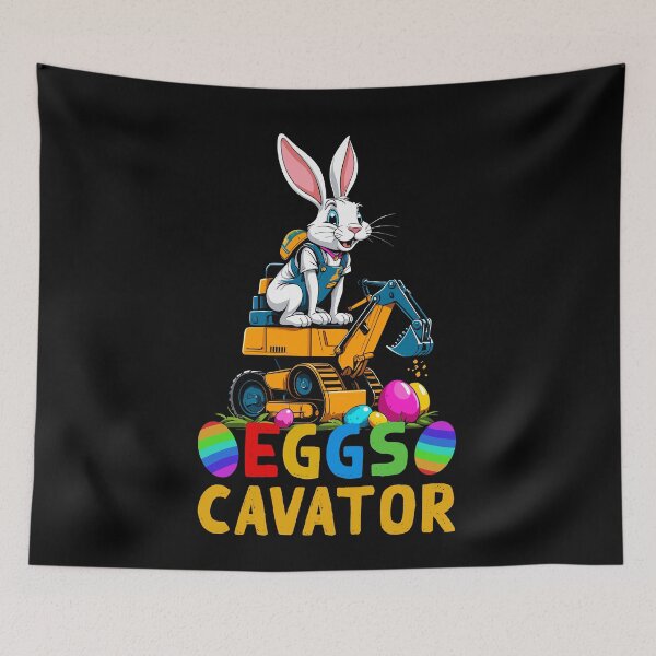 Item preview, Funny Easter saying Easter bunny excavator driver designed and sold by LuminOrb.