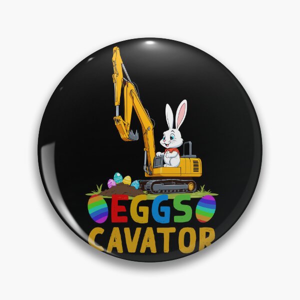 Item preview, Funny Easter saying Easter bunny excavator driver designed and sold by LuminOrb.