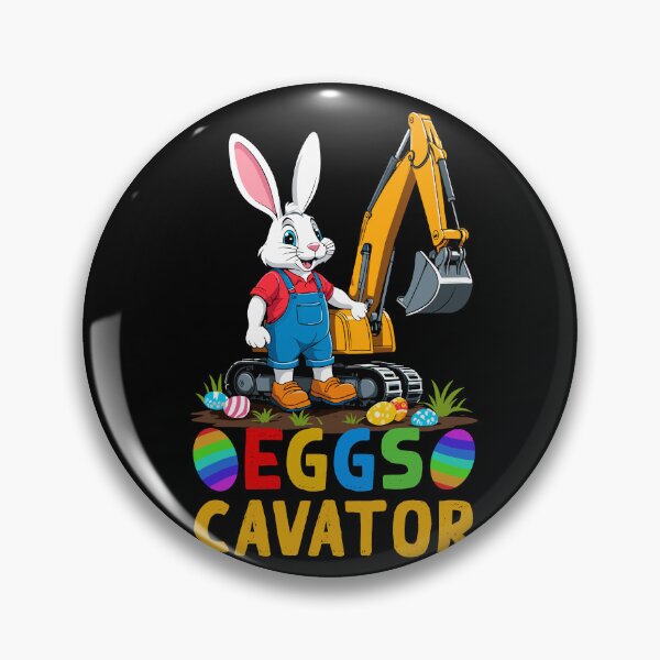 Item preview, Funny Easter saying Easter bunny excavator driver designed and sold by LuminOrb.