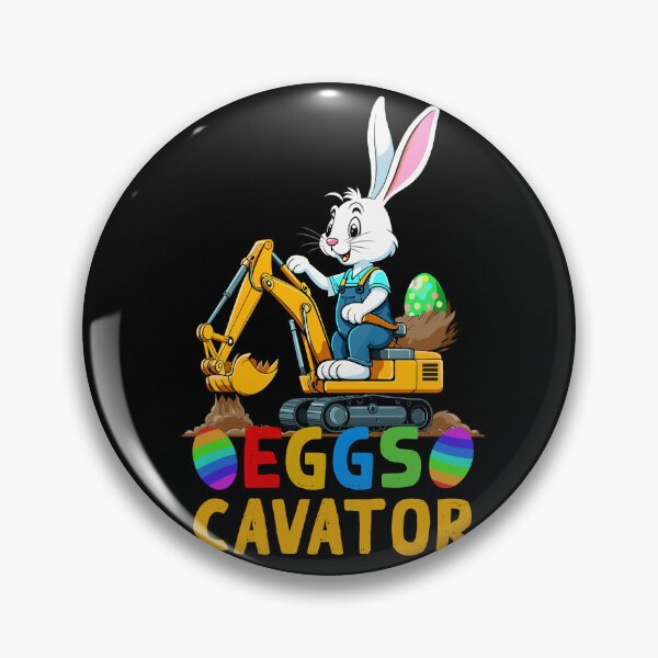 Item preview, Funny Easter saying Easter bunny excavator driver designed and sold by LuminOrb.