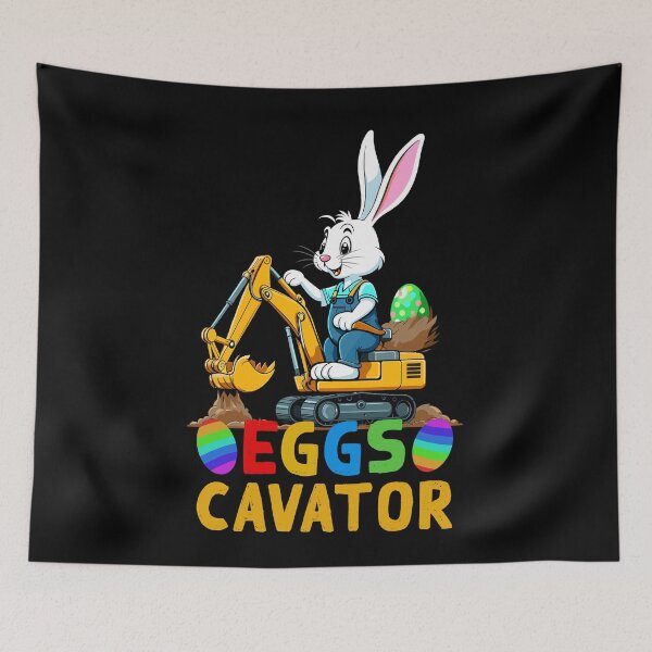 Item preview, Funny Easter saying Easter bunny excavator driver designed and sold by LuminOrb.