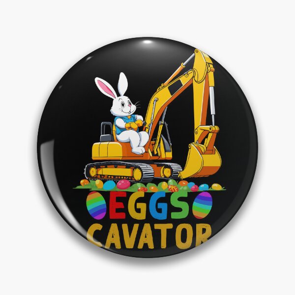 Item preview, Funny Easter saying Easter bunny excavator driver designed and sold by LuminOrb.