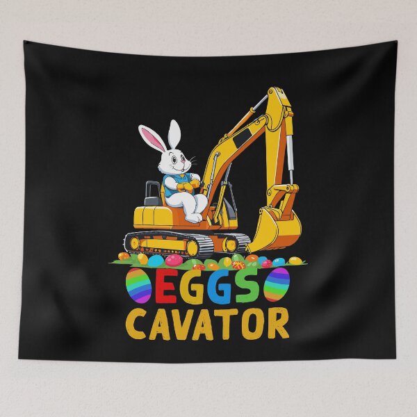 Item preview, Funny Easter saying Easter bunny excavator driver designed and sold by LuminOrb.