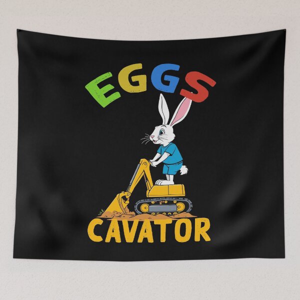 Item preview, Funny Easter saying Easter bunny excavator driver designed and sold by LuminOrb.