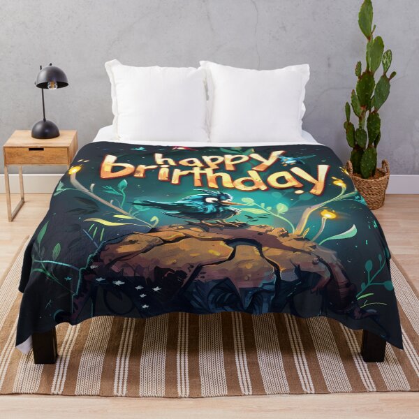 Item preview, "Joyful Feathers: Happy Birthday" designed and sold by Art-Vortex-fr.