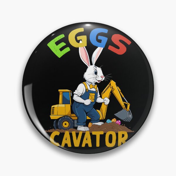 Item preview, Funny Easter saying Easter bunny excavator driver designed and sold by LuminOrb.