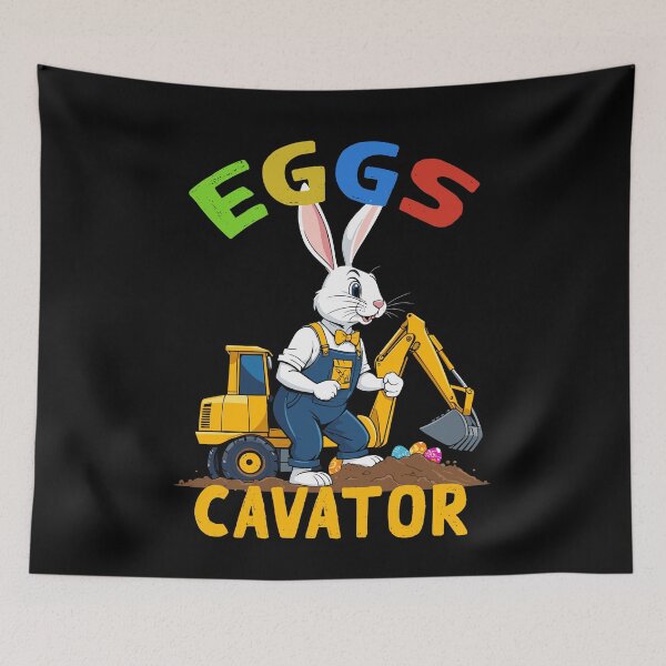 Item preview, Funny Easter saying Easter bunny excavator driver designed and sold by LuminOrb.
