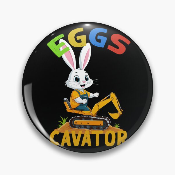 Item preview, Funny Easter saying Easter bunny excavator driver designed and sold by LuminOrb.