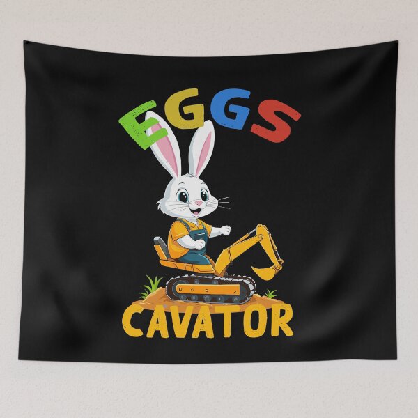 Item preview, Funny Easter saying Easter bunny excavator driver designed and sold by LuminOrb.