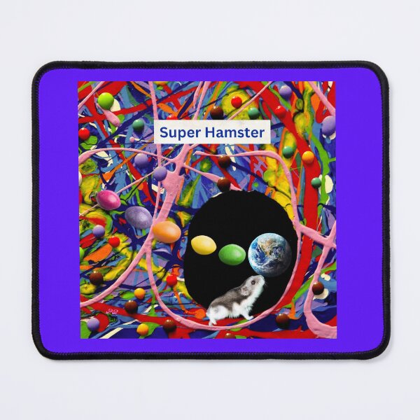 Item preview, Super Hamster on its Wheel designed and sold by Bagsyrose.