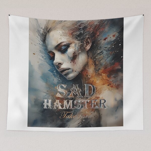 Item preview, Sad Hamster Spreading Joy and Wellness designed and sold by Pixelpluse.