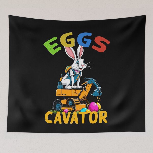 Item preview, Funny Easter saying Easter bunny excavator driver designed and sold by LuminOrb.