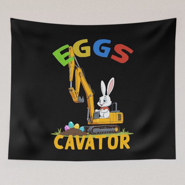 Item preview, Funny Easter saying Easter bunny excavator driver designed and sold by LuminOrb.