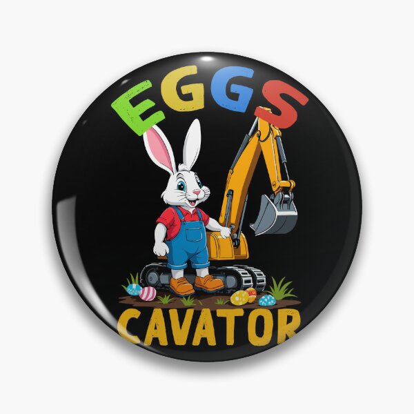 Item preview, Funny Easter saying Easter bunny excavator driver designed and sold by LuminOrb.