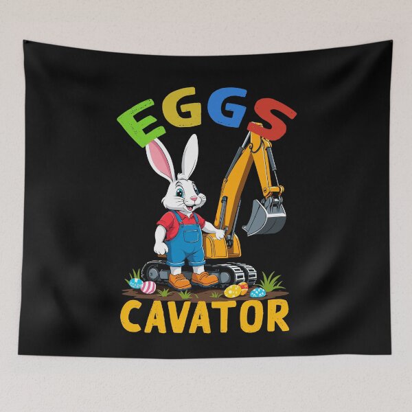Item preview, Funny Easter saying Easter bunny excavator driver designed and sold by LuminOrb.