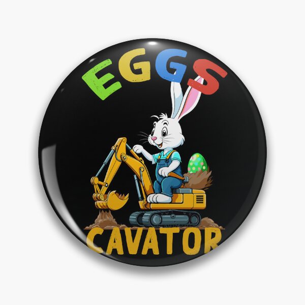 Item preview, Funny Easter saying Easter bunny excavator driver designed and sold by LuminOrb.