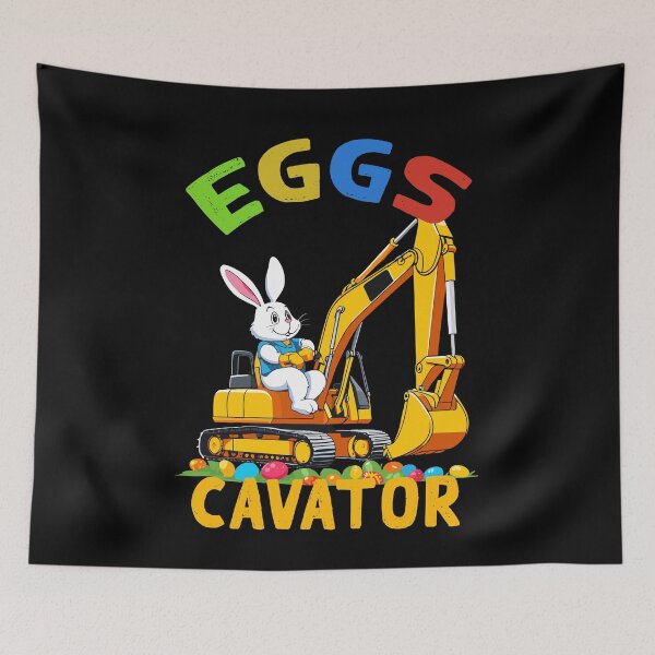 Item preview, Funny Easter saying Easter bunny excavator driver designed and sold by LuminOrb.