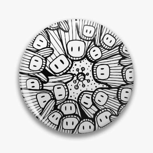 Item preview, Ghostly mandala designed and sold by LalaCayman.