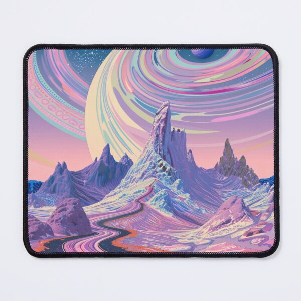 Item preview, Mountain range silhouette psychedelic twist Active Outdoors Inspired Art designed and sold by CDC40.