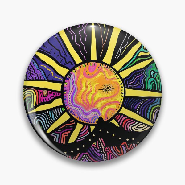 Item preview, Sun artistically designed, round shape designed and sold by GabbyKI261.
