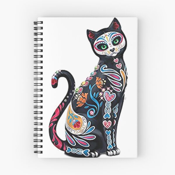Item preview, Mosaic Sugar Skull Day Of He Dead Cat Art Apparel   designed and sold by ohVimaPs.