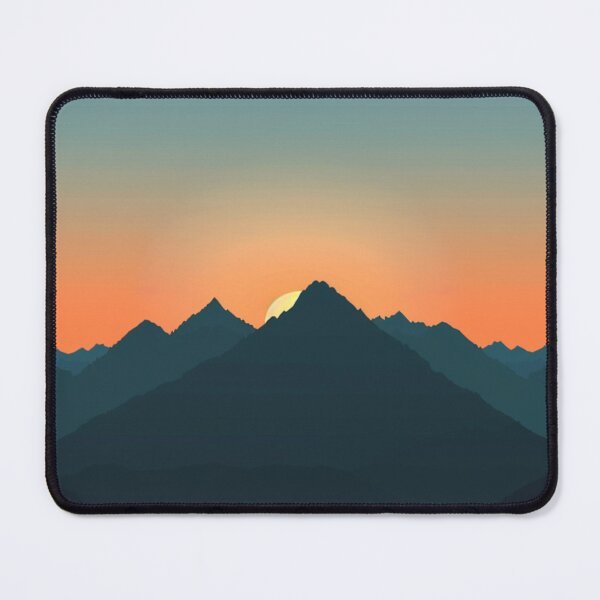 Item preview, Mountain silhouette sunrise gradient Active Outdoors Inspired Art designed and sold by CDC40.