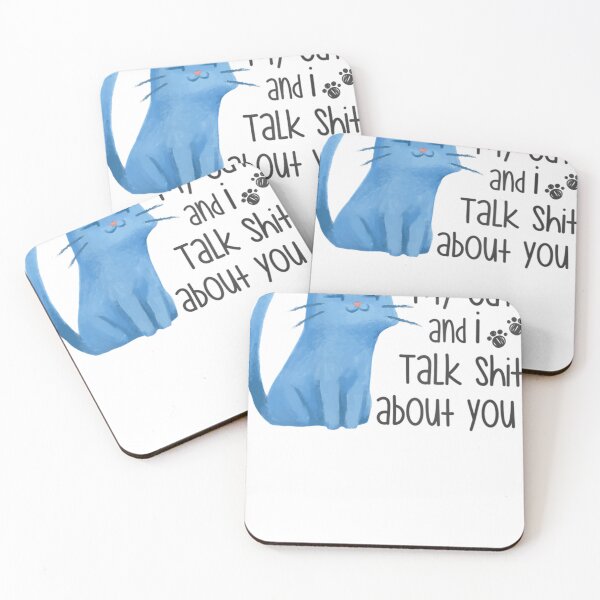 Item preview, My Cat & I Alk Shit About You Funny Sarcasm Cat Lover Gifts   designed and sold by ohVimaPs.