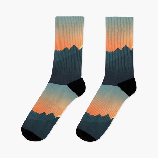 Item preview, Mountain silhouette sunrise gradient Active Outdoors Inspired Art designed and sold by CDC40.
