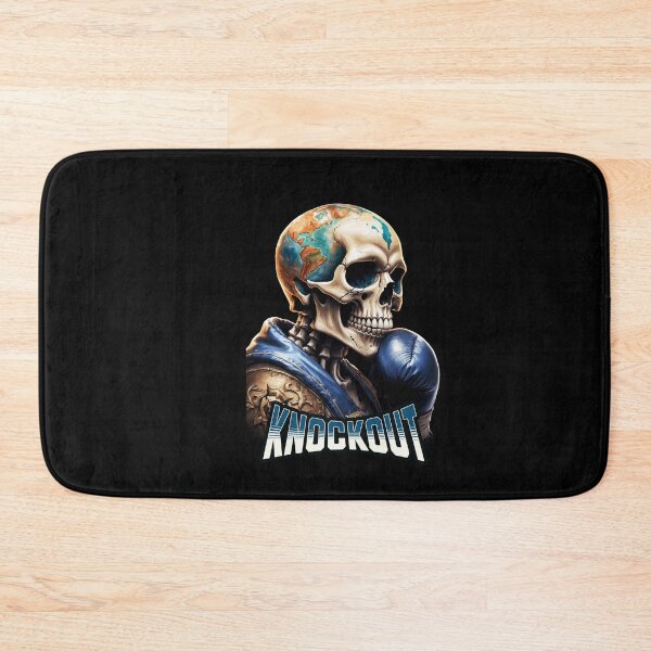 Item preview, Knockout Boxing Skull Design in Blue designed and sold by Kookie Tarp.
