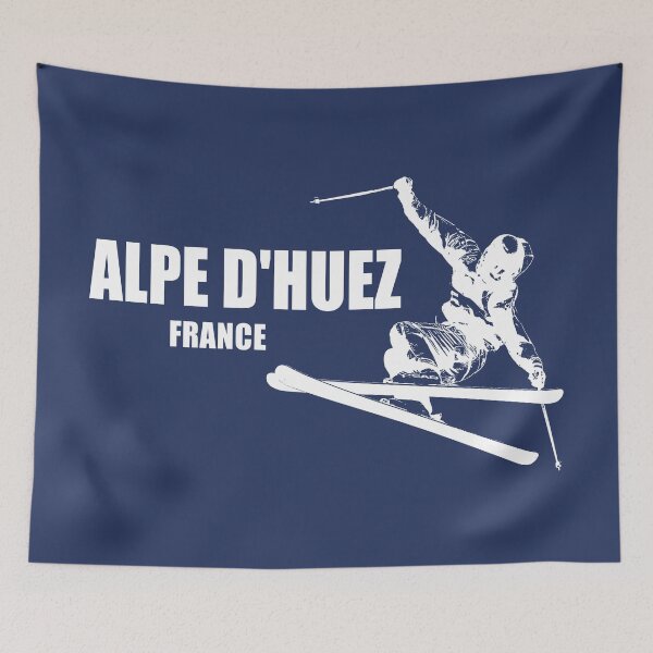 Item preview, Alpe d’Huez France Skier designed and sold by Esskay Designs.