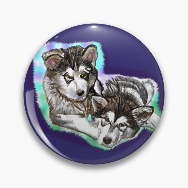 Item preview, Cute Malamute puppies designed and sold by Valérie Ozanon.