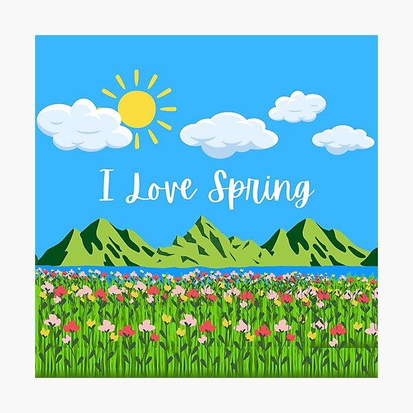 Item preview, I love spring designed and sold by PapaMatrix.