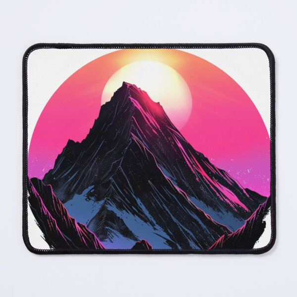 Item preview, Mountain silhouette neon colour palette Active Outdoors Inspired Art designed and sold by CDC40.