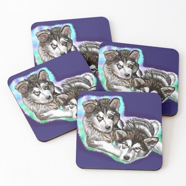 Item preview, Cute Malamute puppies designed and sold by Valérie Ozanon.
