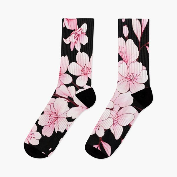 Item preview, Cherry blossoms on black designed and sold by Flowersonstuff.