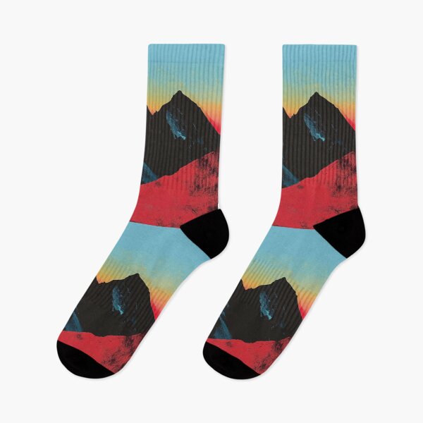 Item preview, Mountain range silhouette pop art twist Active Outdoors Inspired Art designed and sold by CDC40.