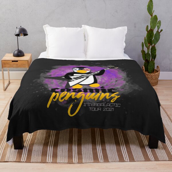 Item preview, Cosmic Penguins Intergalactic Tour 2021 (Galaxy Background) designed and sold by AnnaMFinch.